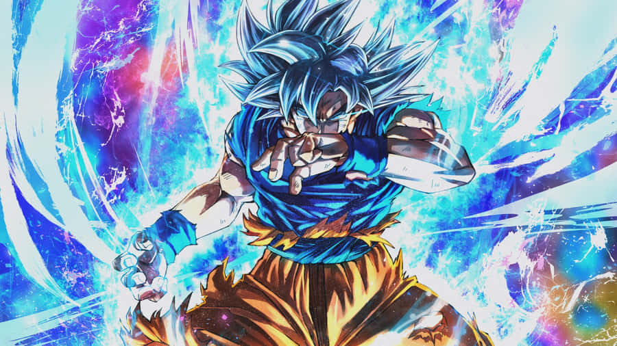 Blue Aura Power Surge Wallpaper