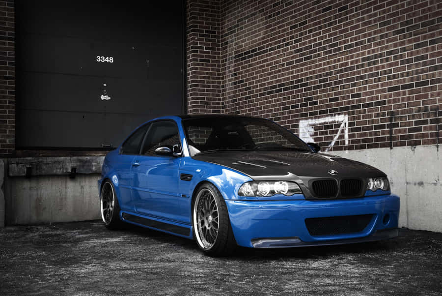 Blue_ B M W_ E46_ M3_ Urban_ Backdrop.jpg Wallpaper