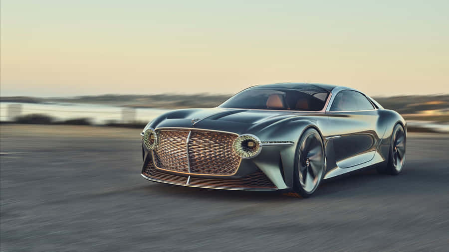 Blue Bentley Extravagant Wallpaper