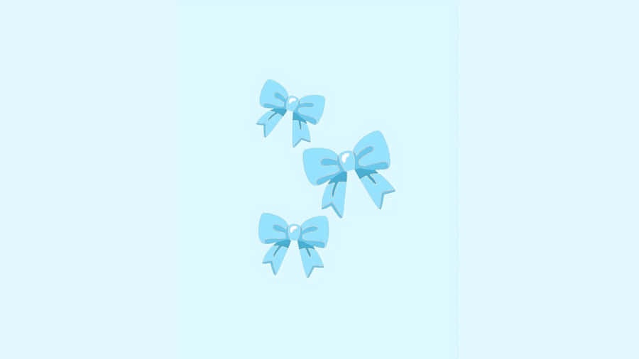 Blue Bow Collection Wallpaper