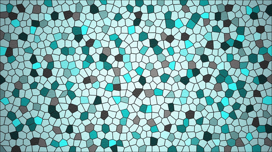 Blue Ceramic Mosaic Wallpaper