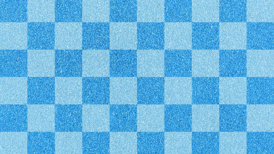 Blue Checkerboard Pattern Texture Wallpaper