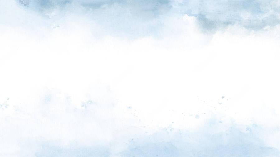 Blue Clouds On White Pastel Wallpaper