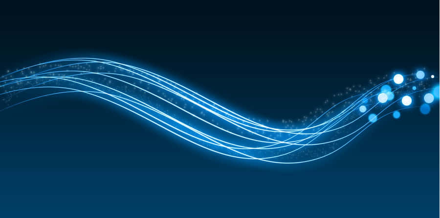 Blue Digital Wave Background Wallpaper