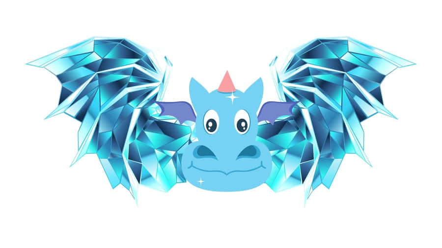 Blue Dragon: A Mythical Creature Of Power And Elegance Wallpaper
