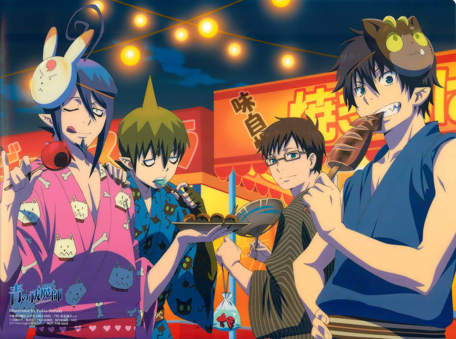 Blue Exorcist In Kimono Wallpaper