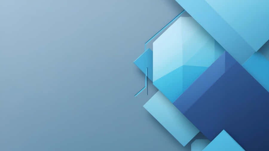 Blue Geometric Abstract Shapes Wallpaper