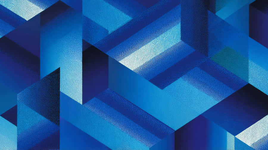 Blue Geometric Abstract Shapes Wallpaper