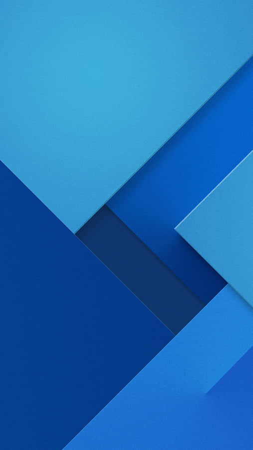 Blue Geometric Layers_ Abstract Wallpaper