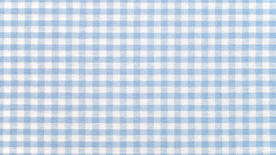 Blue Gingham Check Pattern Wallpaper