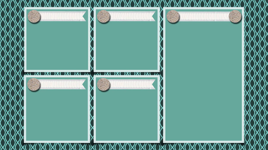 Blue Green Desktop Organizer Wallpaper