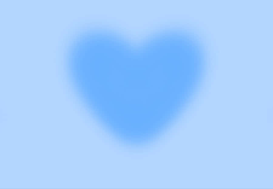 Blue Heart Aura Background Wallpaper