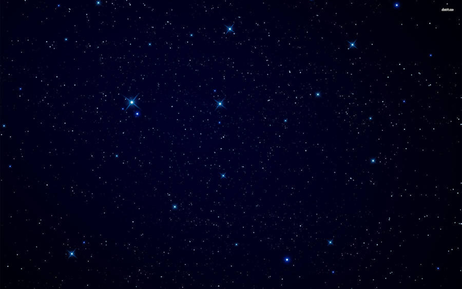 Blue High Resolution Star Wallpaper