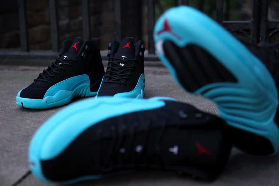 Blue Jordan Aj Retro 12 Wallpaper