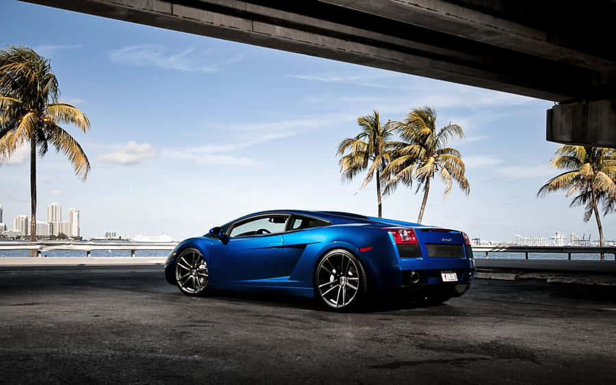 Blue Lamborghini Aventador Cool Car Wallpaper