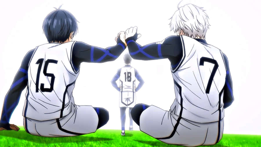 Blue Lock Anime Fist Bump Wallpaper