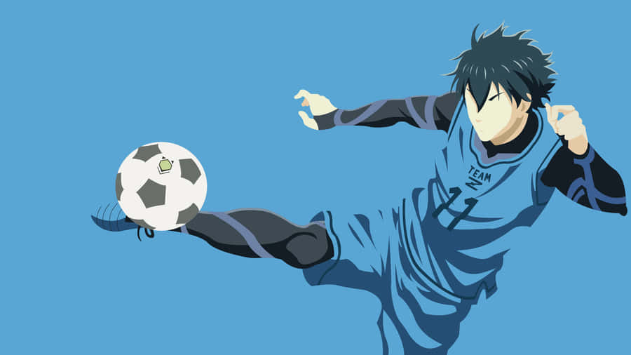 Blue Lock Anime Soccer Action Wallpaper