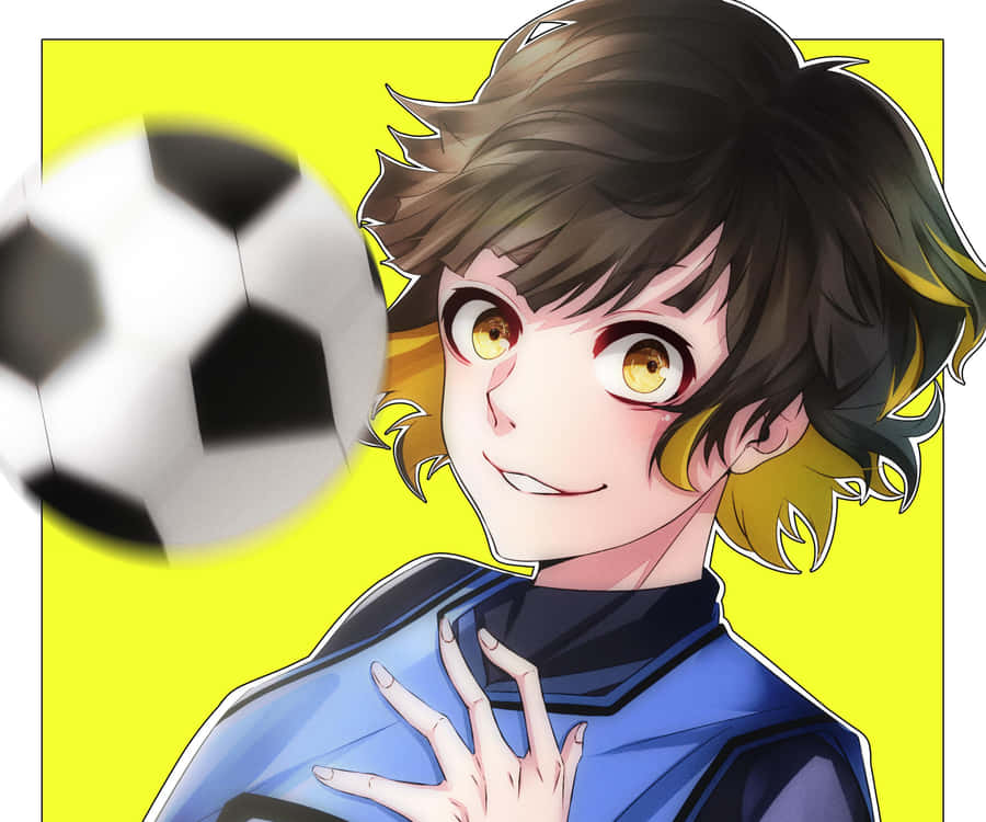 Blue Lock Anime Soccer Passion Wallpaper
