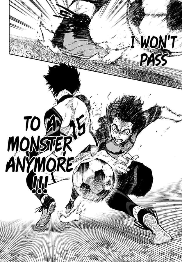 Blue Lock Manga Determined Player Wallpaper