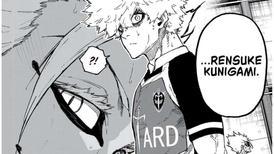 Blue Lock Rensuke Kunigami Intense Look Wallpaper