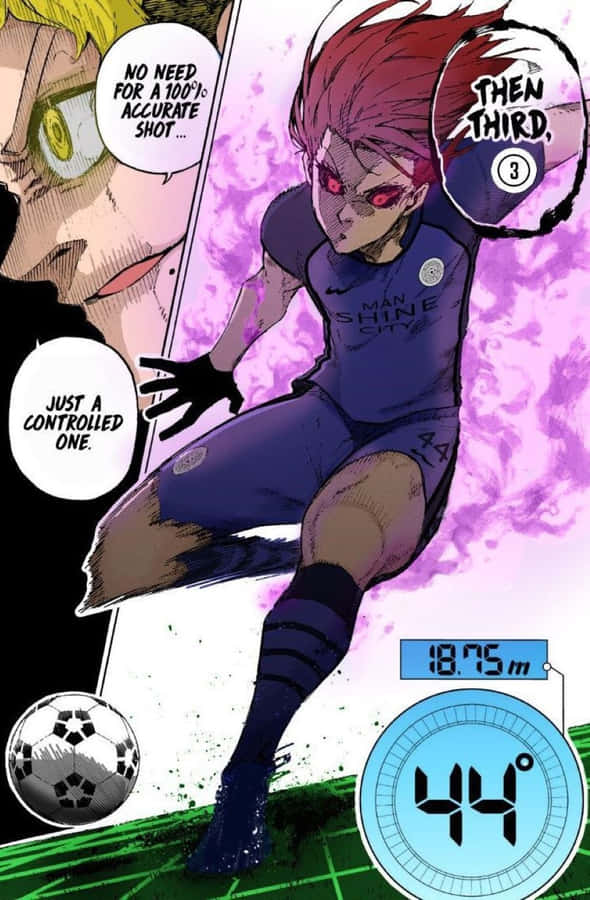 Blue Lock Strategic Soccer Play Wallpaper