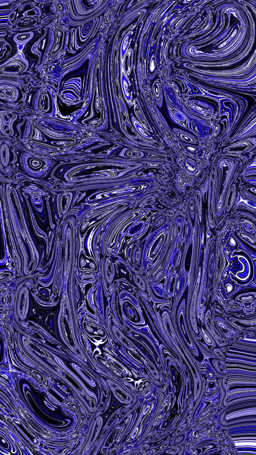Blue Marbleized Abstract Texture Wallpaper