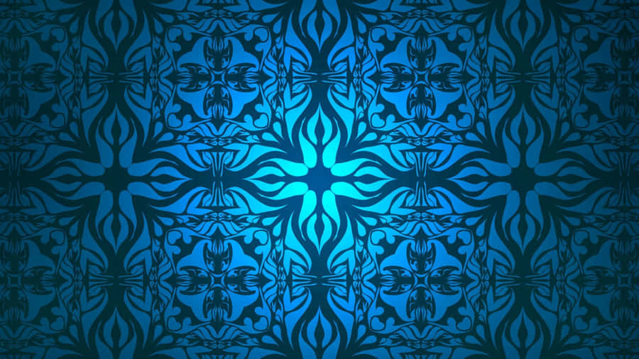Blue Pattern Design Wallpaper