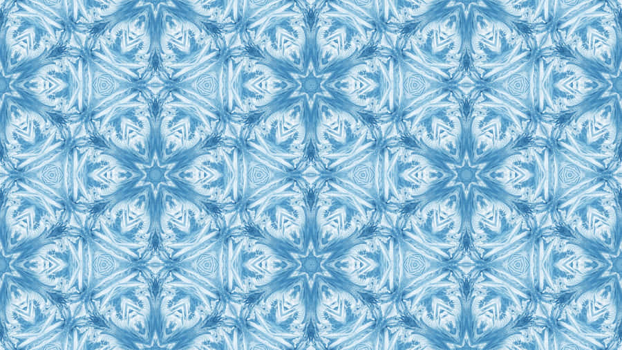 Blue Pattern Symmetrical Design Wallpaper