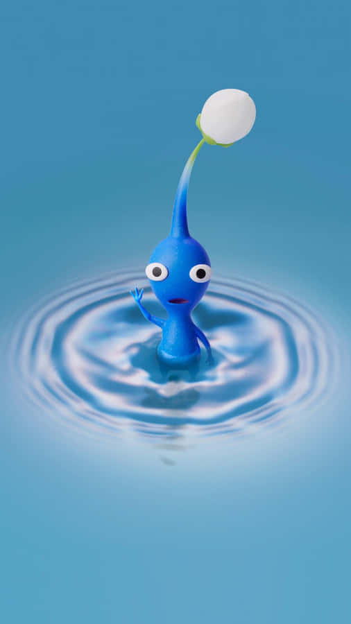 Blue Pikmin Water Ripple Wallpaper