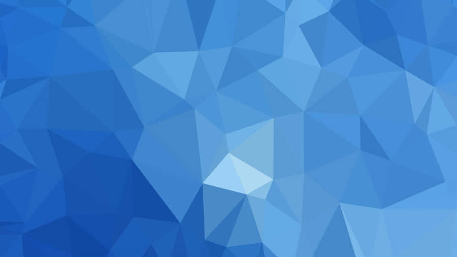 Blue Polygonal Abstract Pattern Wallpaper