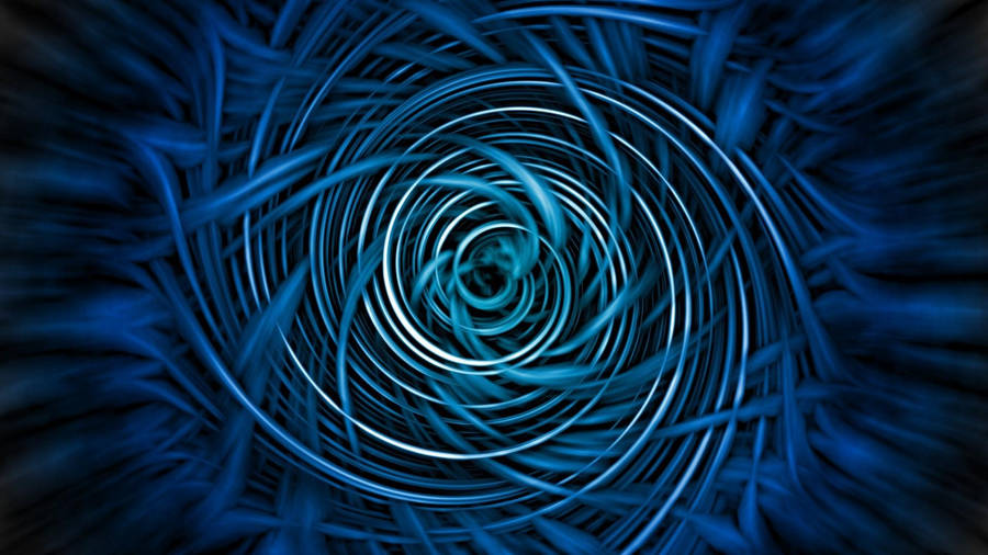 Blue Spiral Artwork Wallpaper