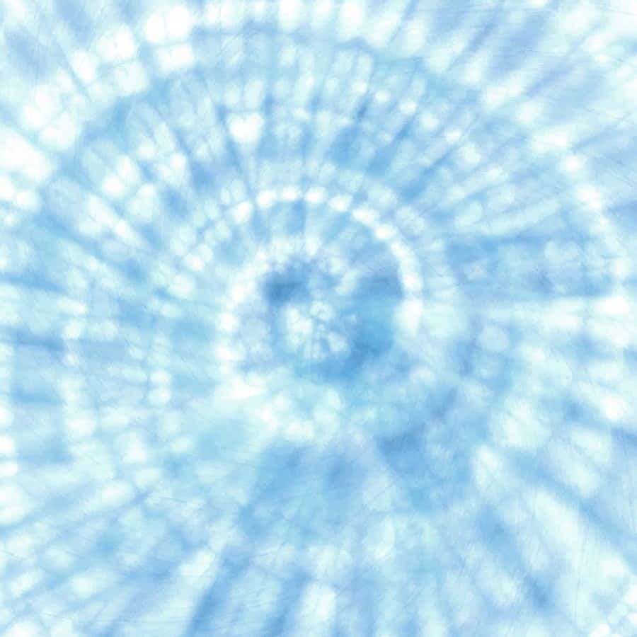 Blue Tie Dye White Swirl Pattern Wallpaper
