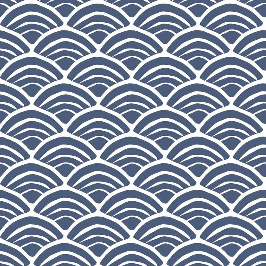Blue Wave Pattern Background Wallpaper
