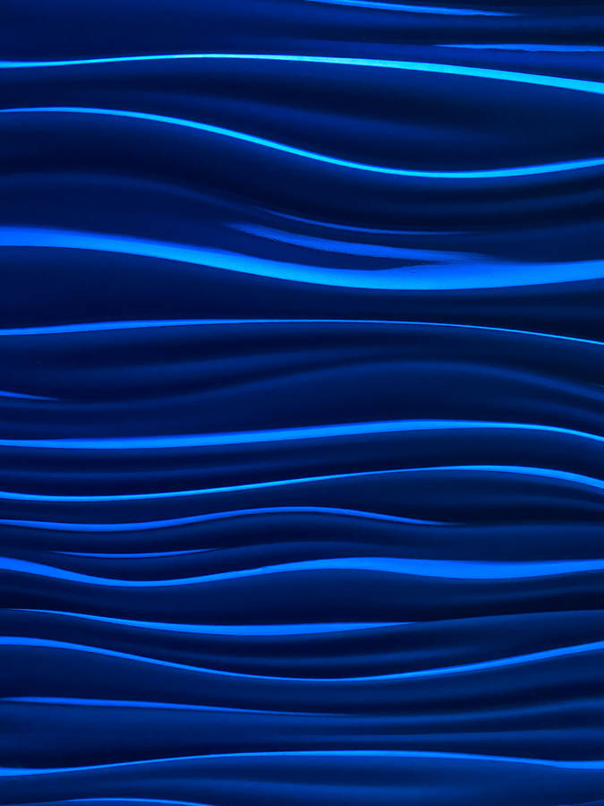 Blue Waves Aesthetic Pattern Wallpaper
