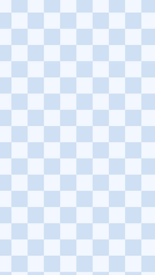 Blue White Checkerboard Pattern Wallpaper