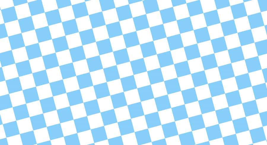 Blueand White Checkered Pattern Wallpaper