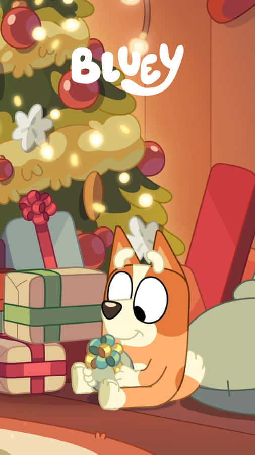 Bluey Christmas Celebration Wallpaper