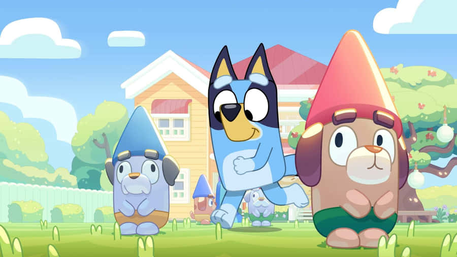 Blueyand Bingo Dress Up Playtime Wallpaper