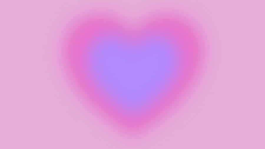 Blurred Pink Heart Background Wallpaper