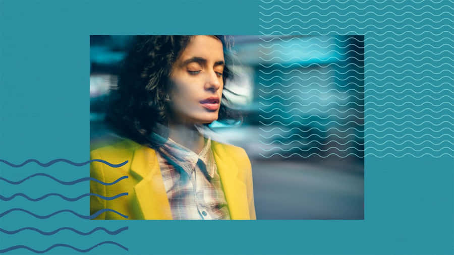 Blurry Image Of A Giddy Woman Wallpaper