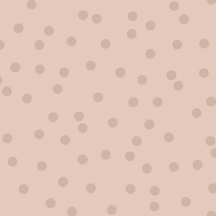 Blush Pink Polka Dot Pattern Wallpaper
