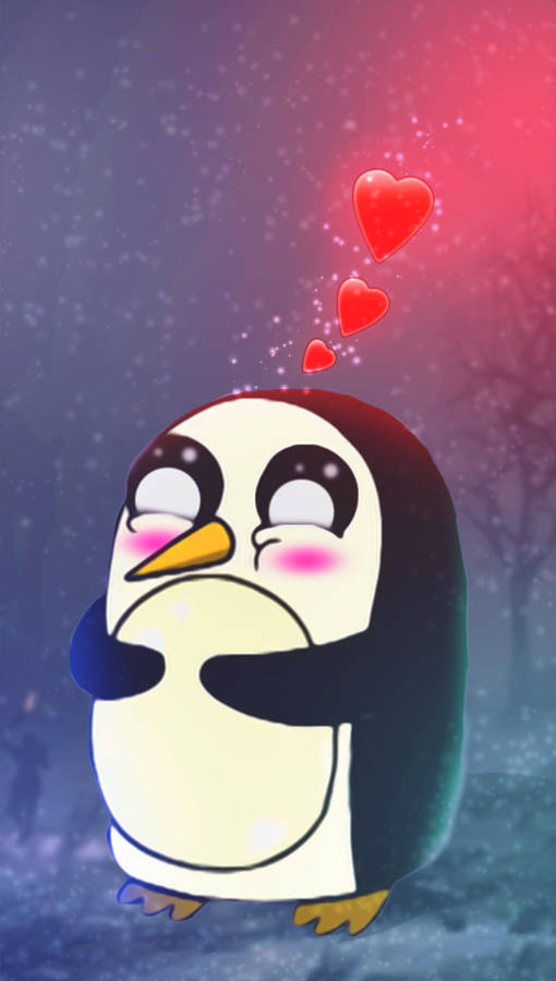 Blushing Gunter Adventure Time Wallpaper