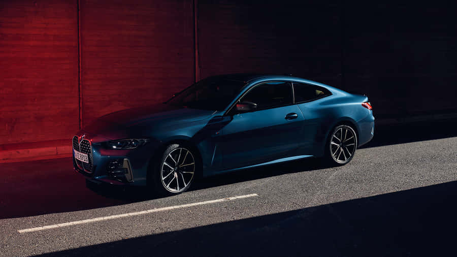 Bmw 440i In A Shiny Glowing Blue Wallpaper