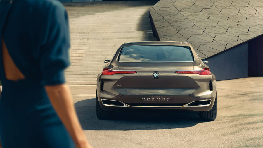 Bmw Luxury Car Rear View Wallpaper