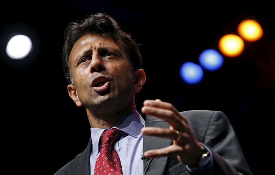 Bobby Jindal, Expressive Public Speaker Wallpaper
