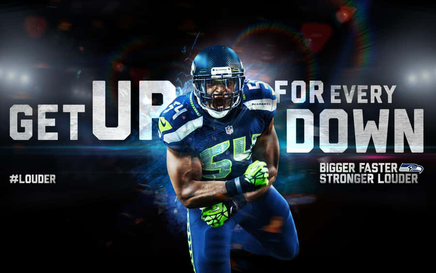 Bobby Wagner Inspirational Football Poster Wallpaper