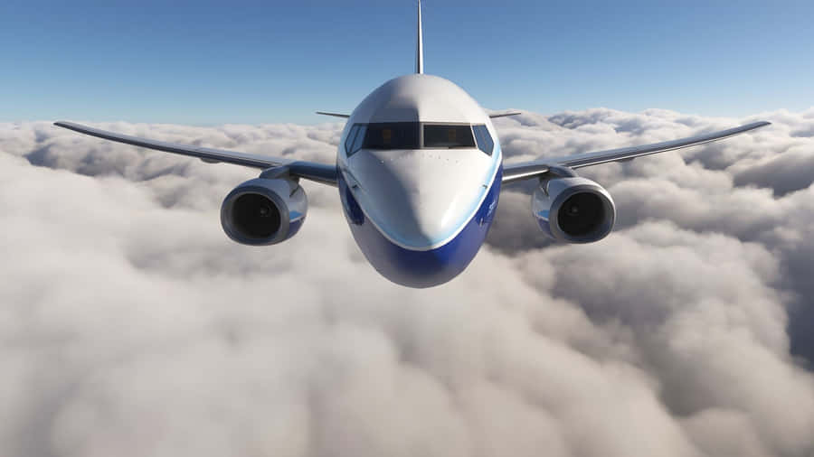 Boeing 737 In Flight Wallpaper