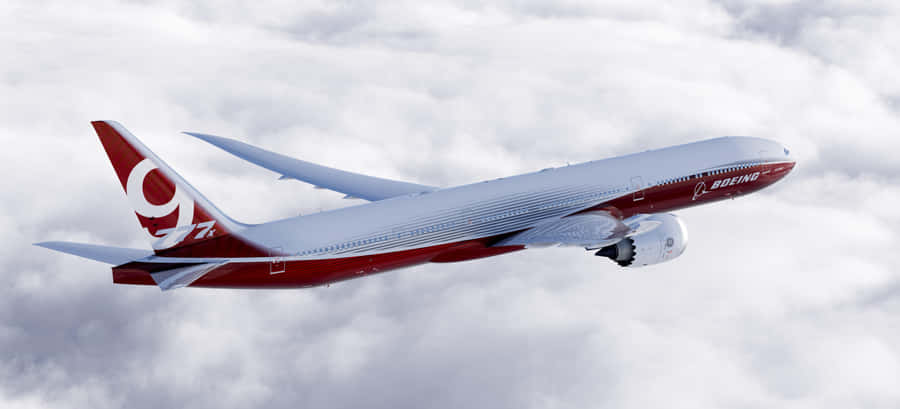 Boeing777in Flight Wallpaper