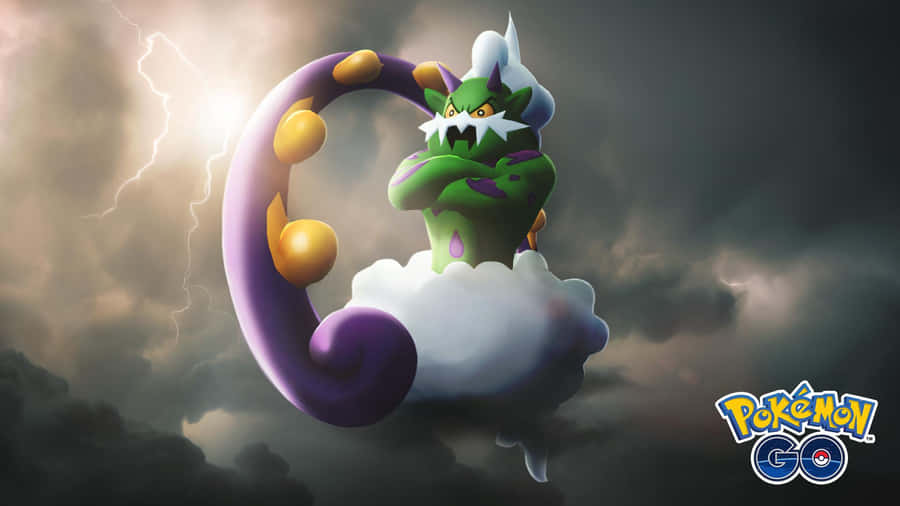 Bolts Of Bright Lightning Above Tornadus Wallpaper