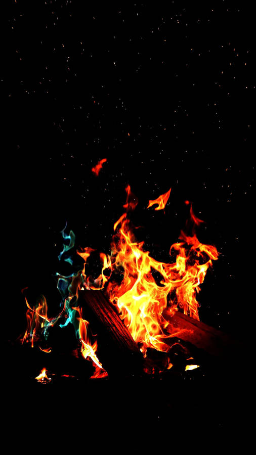 Bonfire 4k Ultra Hd Dark Phone Wallpaper